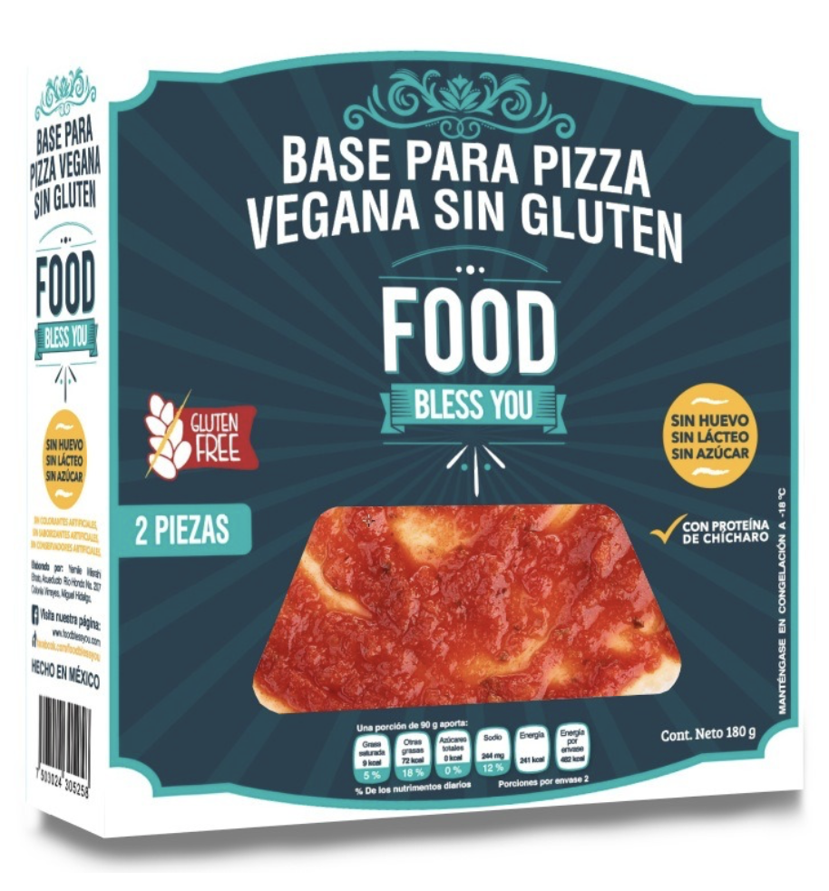 Food Bless You Base Para Pizza Vegana Sin Gluten