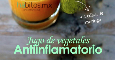 Jugo de vegetales antiinflamatorio