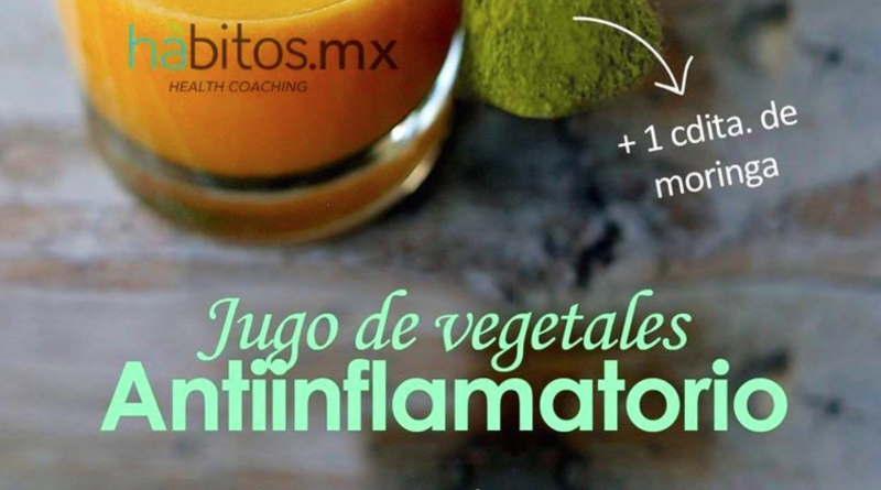 Jugo de vegetales antiinflamatorio