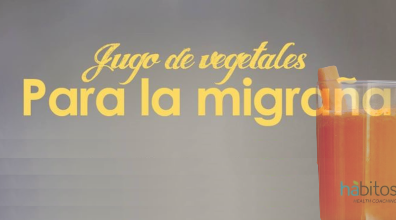 Jugo de vegetales para la migraña