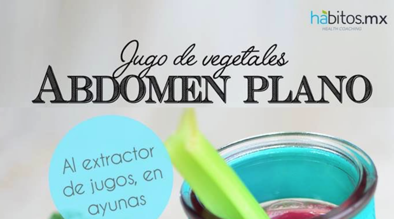 Jugo de vegetales Abdomen plano