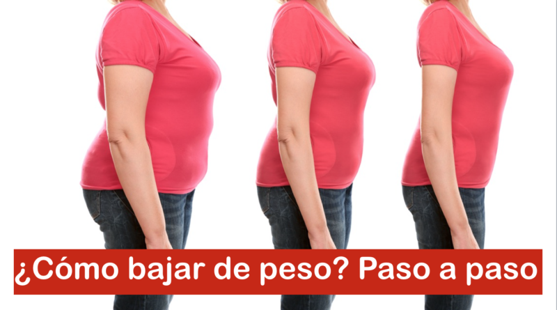 ¿Cómo bajar de peso? Paso a paso