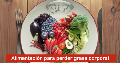 Alimentación para perder grasa corporal