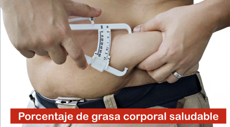 Porcentaje de grasa corporal saludable