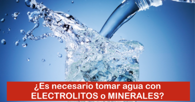 ¿Es necesario tomar agua con ELECTROLITOS o MINERALES?